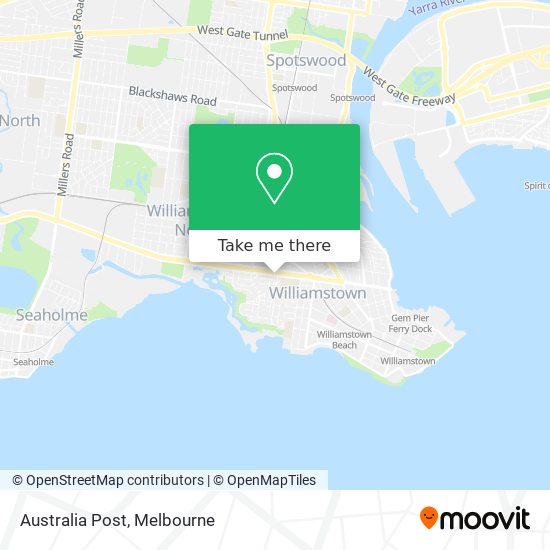 Australia Post map