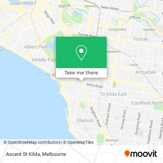 Ascent St Kilda map