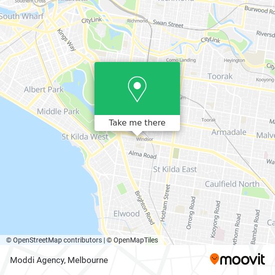 Moddi Agency map