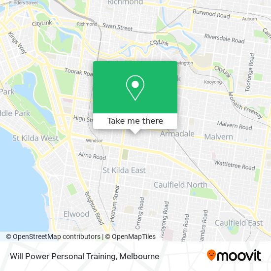 Will Power Personal Training map