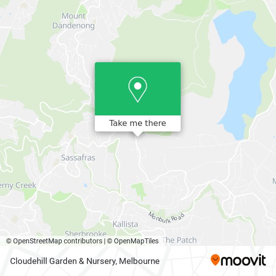 Cloudehill Garden & Nursery map