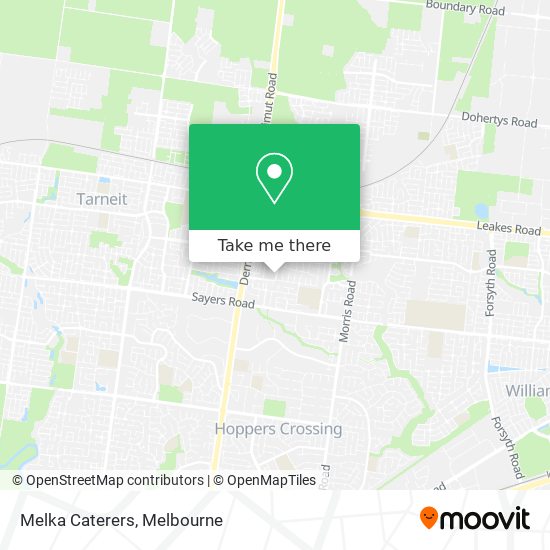 Melka Caterers map