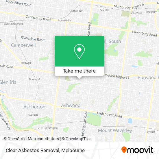 Clear Asbestos Removal map