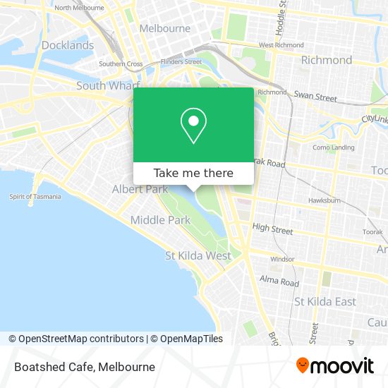 Boatshed Cafe map