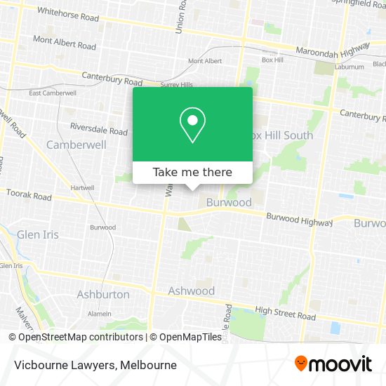 Vicbourne Lawyers map