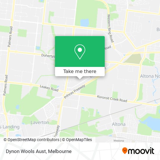 Dynon Wools Aust map