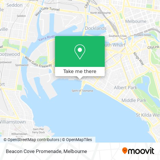 Beacon Cove Promenade map