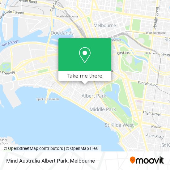 Mind Australia-Albert Park map