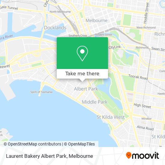 Mapa Laurent Bakery Albert Park