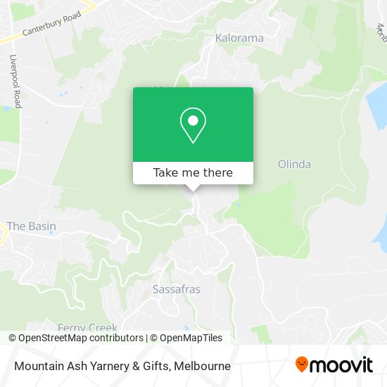 Mountain Ash Yarnery & Gifts map