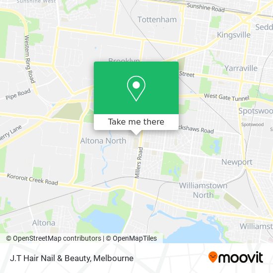J.T Hair Nail & Beauty map