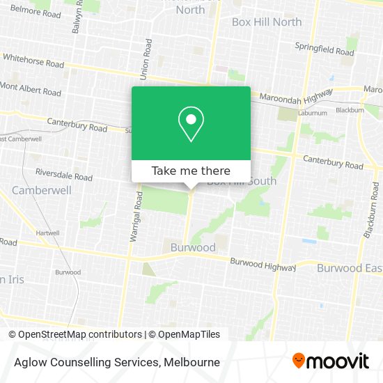 Mapa Aglow Counselling Services