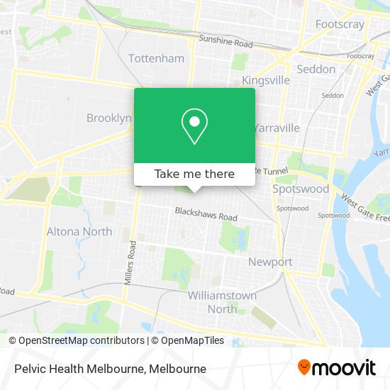 Pelvic Health Melbourne map