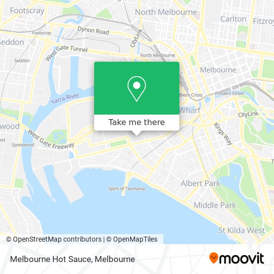 Melbourne Hot Sauce map