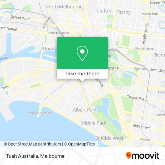 Tuah Australia map