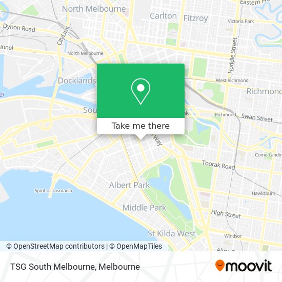 TSG South Melbourne map
