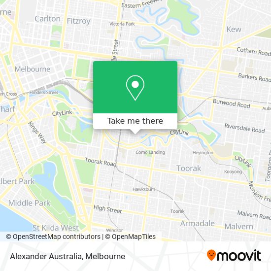 Alexander Australia map