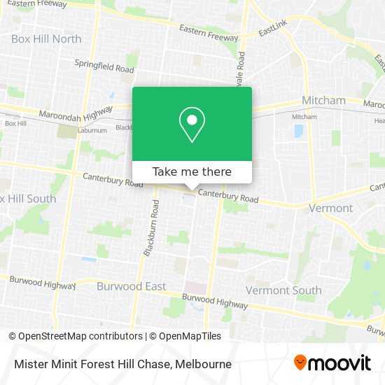 Mister Minit Forest Hill Chase map