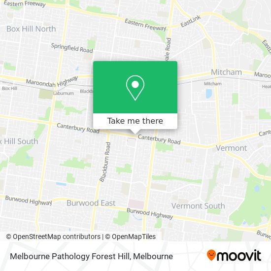 Melbourne Pathology Forest Hill map