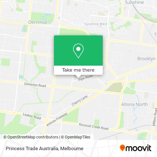 Princess Trade Australia map