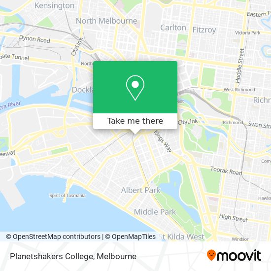 Planetshakers College map