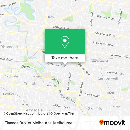 Finance Broker Melbourne map