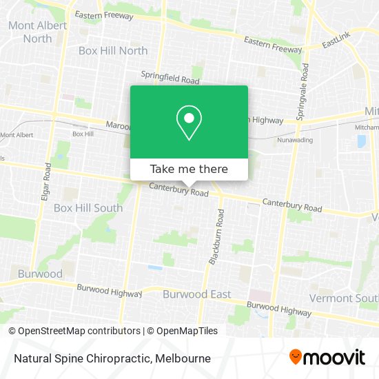 Natural Spine Chiropractic map