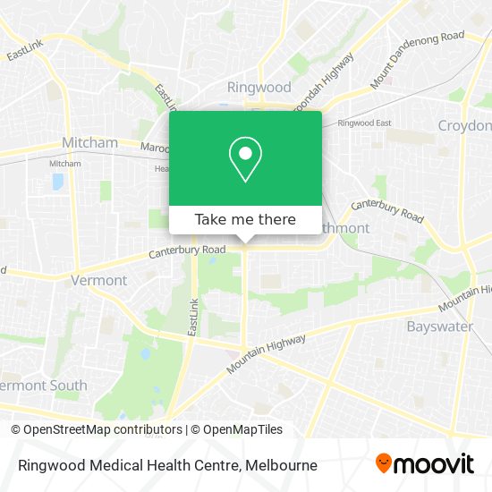 Ringwood Medical Health Centre map