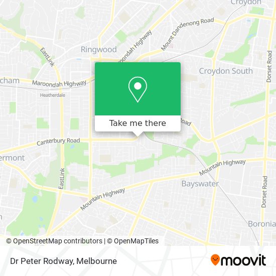 Dr Peter Rodway map