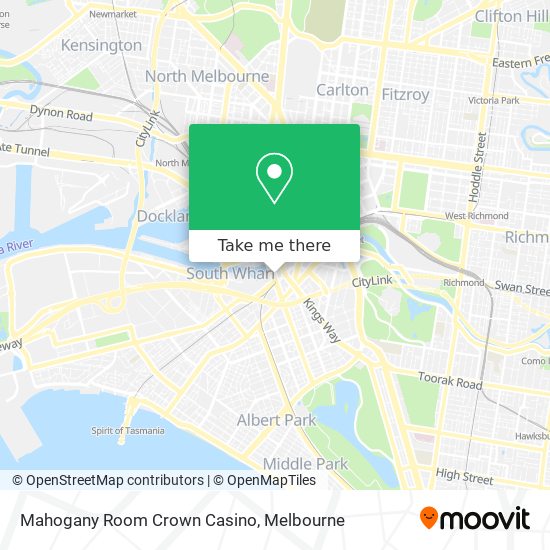 Mahogany Room Crown Casino map