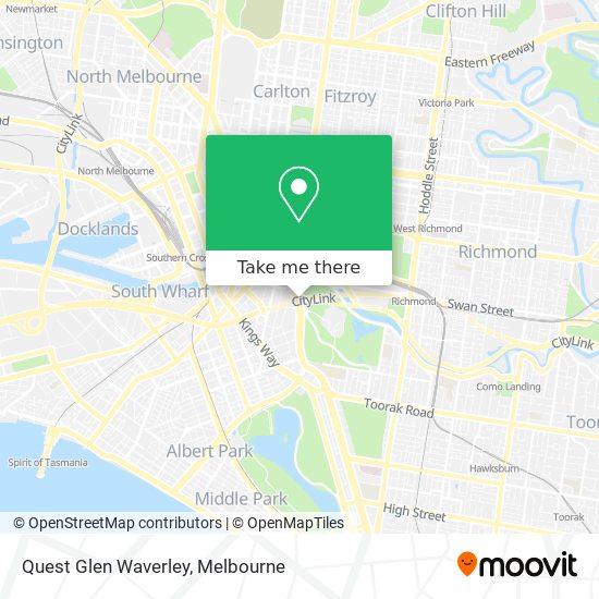 Mapa Quest Glen Waverley