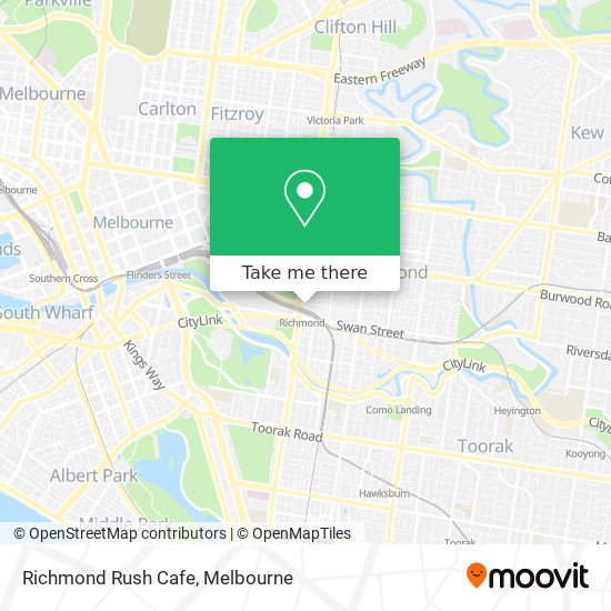 Richmond Rush Cafe map