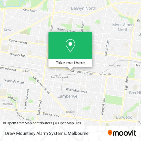 Drew Mountney Alarm Systems map