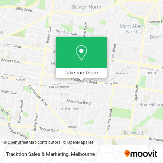 Tracktion Sales & Marketing map