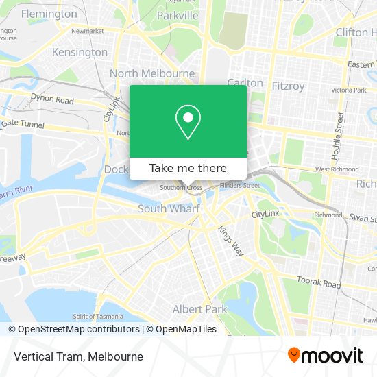 Vertical Tram map