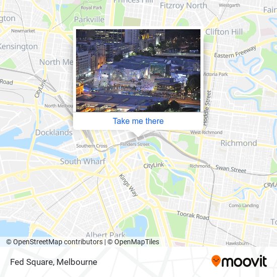 Fed Square map