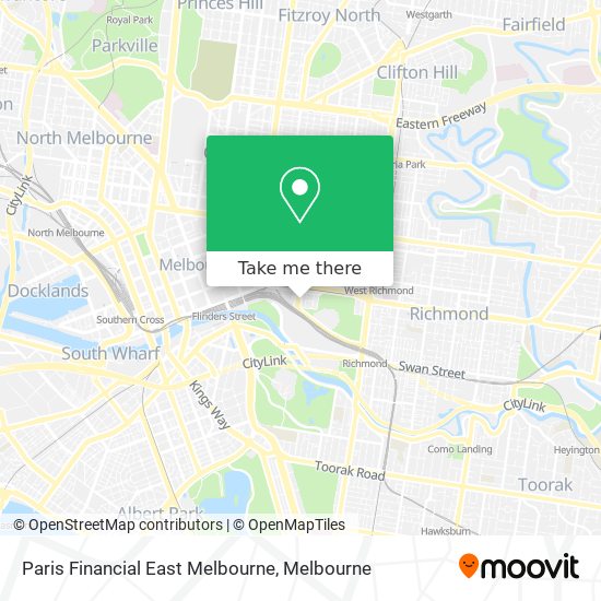 Paris Financial East Melbourne map