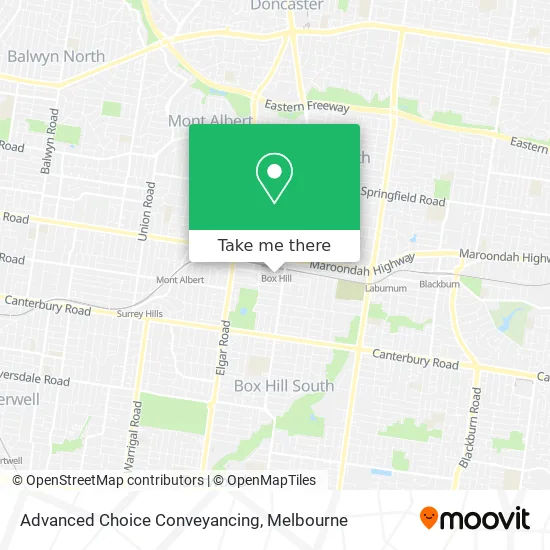 Advanced Choice Conveyancing map