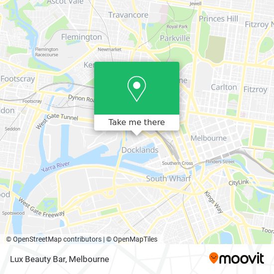 Lux Beauty Bar map