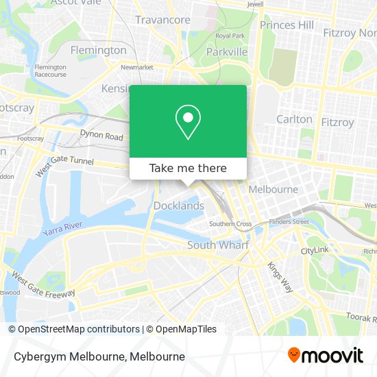 Mapa Cybergym Melbourne