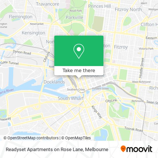 Readyset Apartments on Rose Lane map