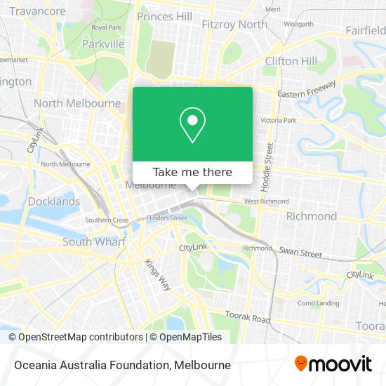 Oceania Australia Foundation map