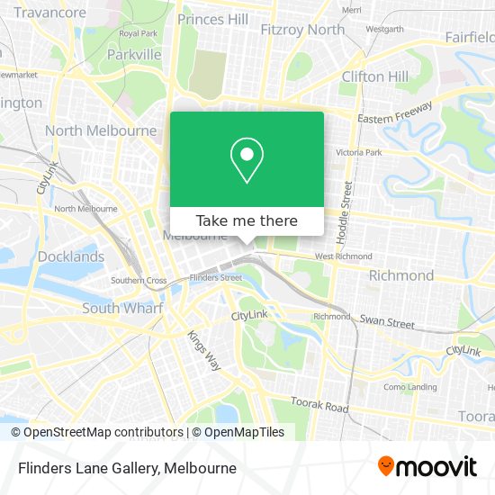Flinders Lane Gallery map