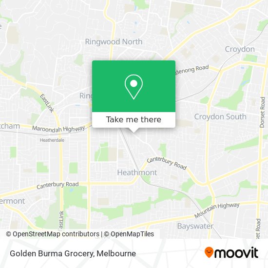 Golden Burma Grocery map