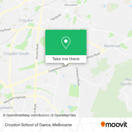 Croydon School of Dance map