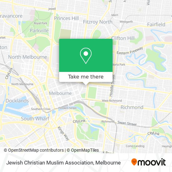 Jewish Christian Muslim Association map