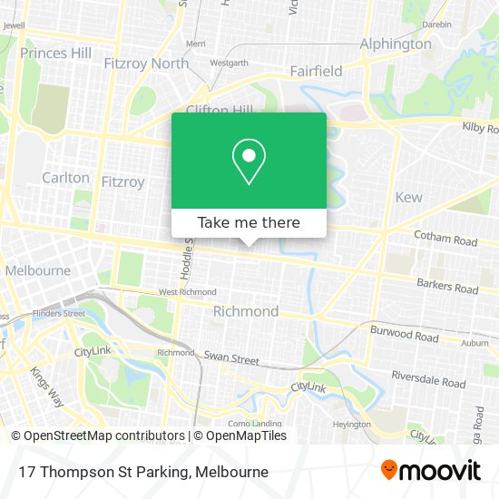 Mapa 17 Thompson St Parking