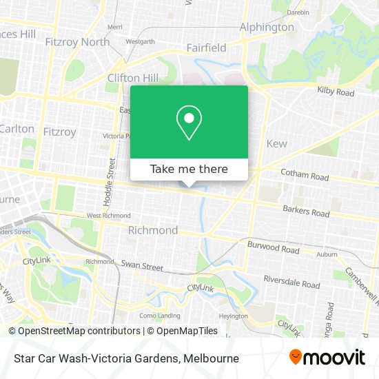 Mapa Star Car Wash-Victoria Gardens