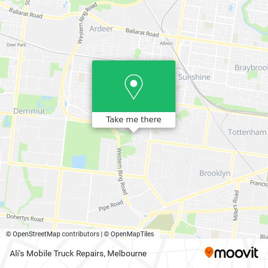 Ali's Mobile Truck Repairs map