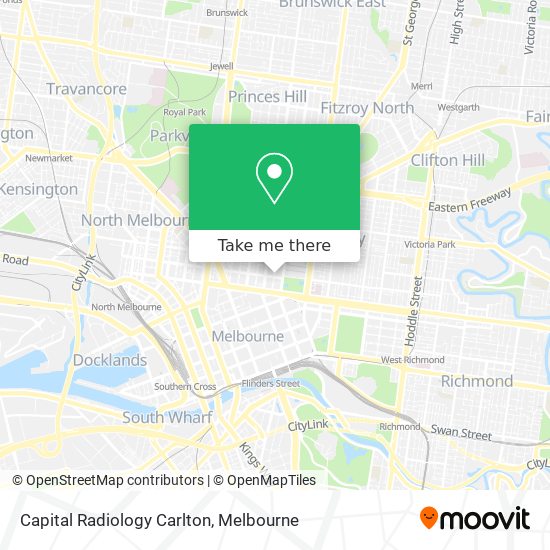 Capital Radiology Carlton map